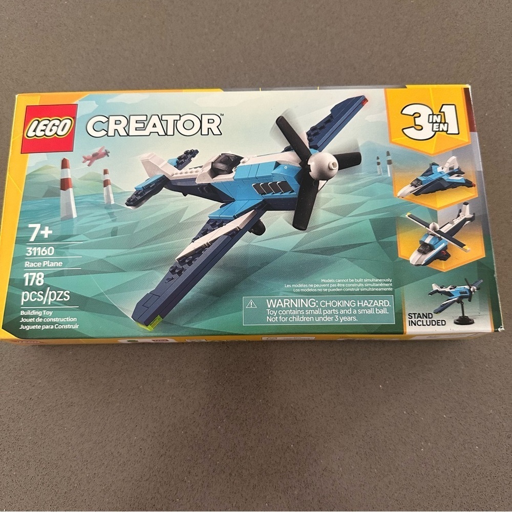 LEGO Creator 31160 Race Plane 3-in-1 Set • 178 Pieces • New